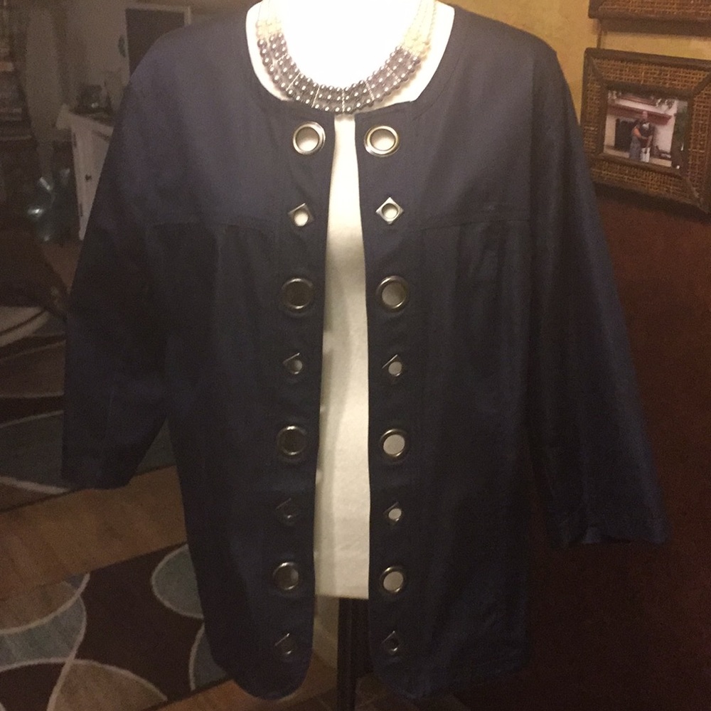 Navy decorative jacket